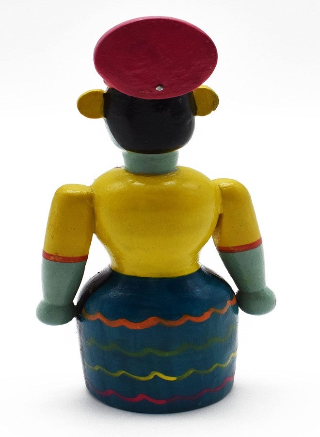 justhandmade Wooden Kathakali Doll | Kondapalli Doll | Golu Doll | Home Decor Showpiece | Gift (JHMKATHAK101) - Image 5